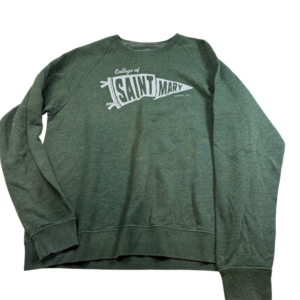 League Triblend Sweatshirt Women's L Green College‎ of Saint Mary Omaha